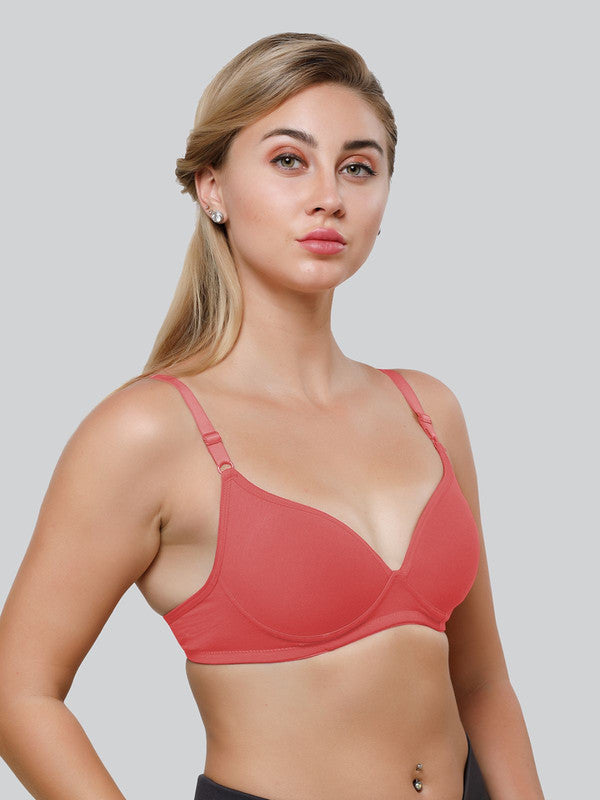Daisy Dee Carrot Padded Non Wired Full Coverage Bra NKWI-Carrot