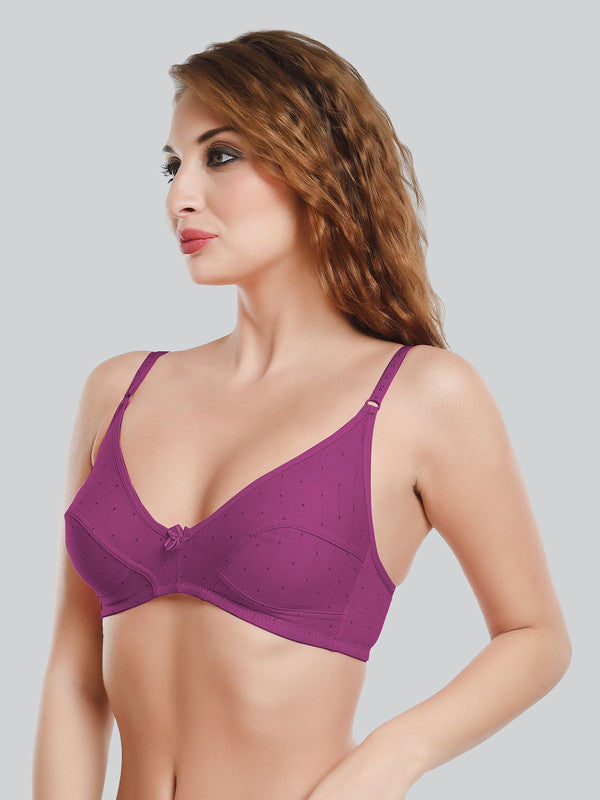 Daisy Dee Wine Non Padded Non Wired Full Coverage Everyday bra NLU_Wine-Lovable India