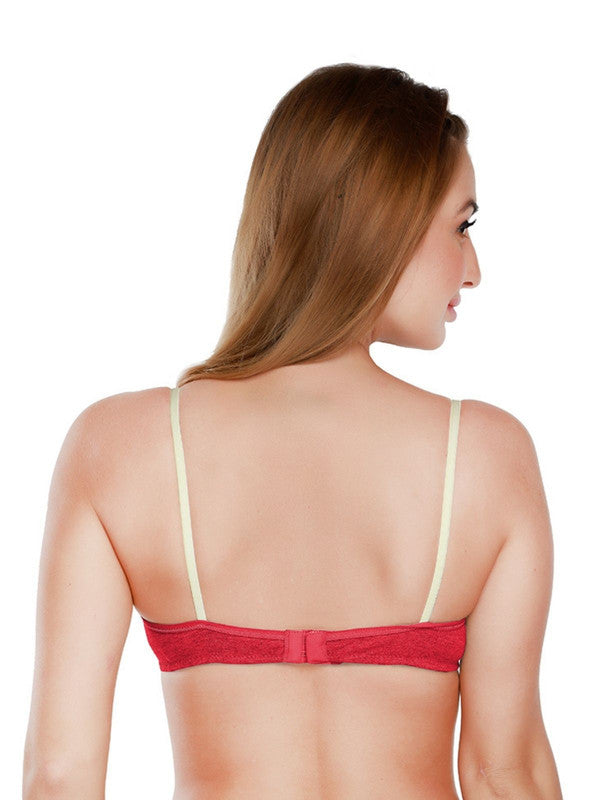 Daisy Dee Red Padded Non Wired Full Coverage Bra NJZZ_Red-Lovable India