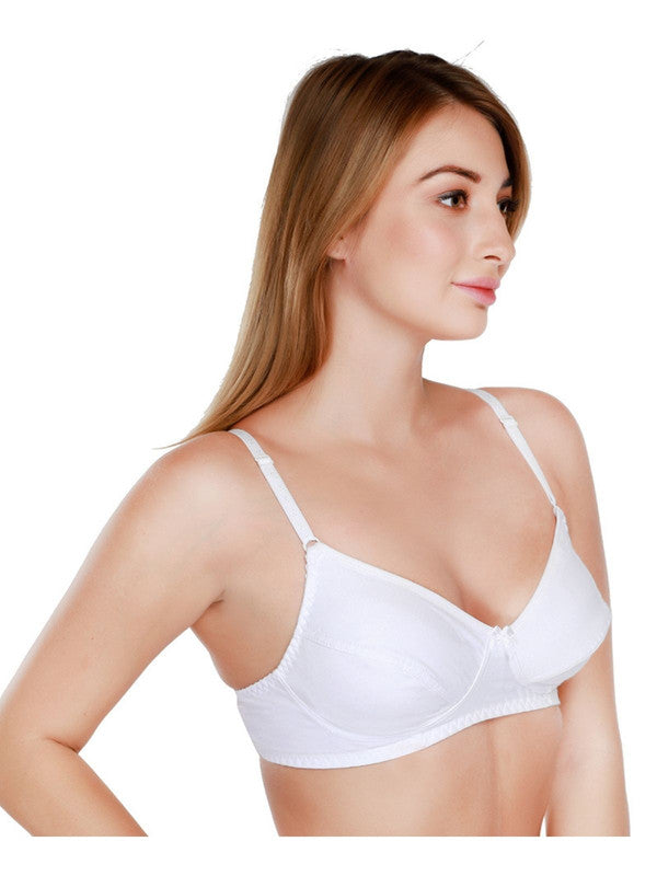 Daisy Dee White Non Padded Non Wired Full Coverage Bra NCLBR_White-Lovable India