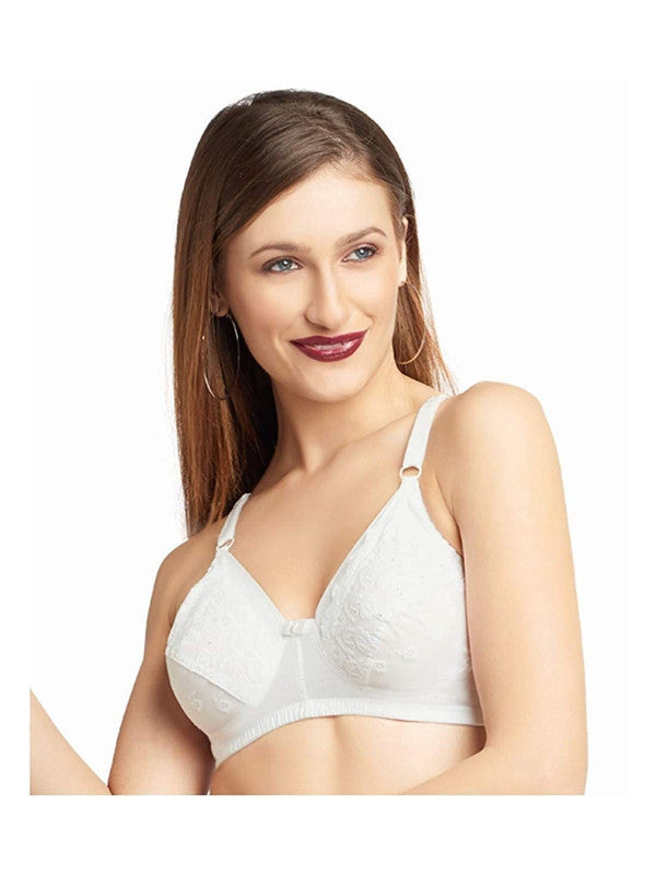Daisy Dee White Non Padded Non Wired Full Coverage Bra NCHRESMA_White-Lovable India
