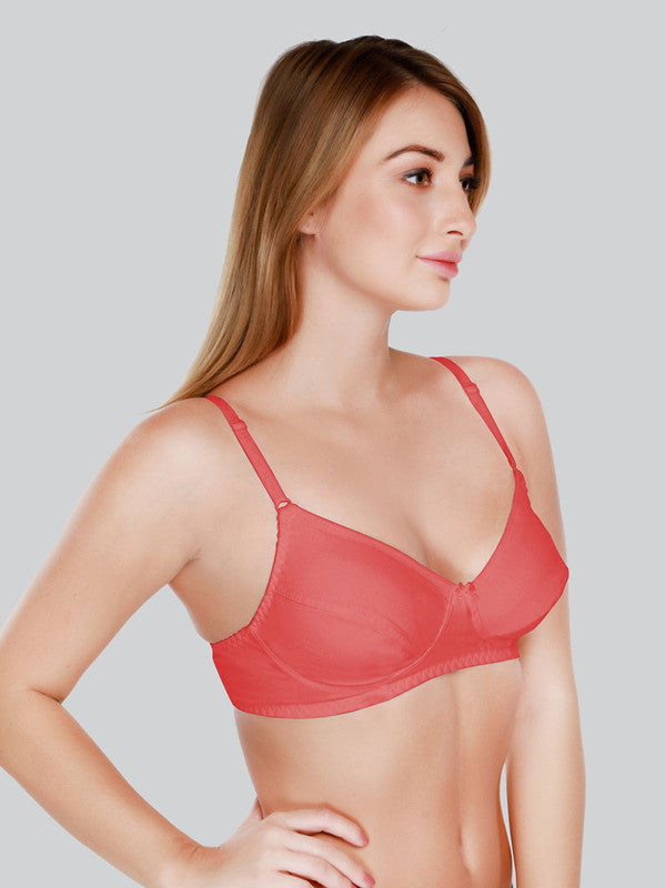 Daisy Dee Carrot Non Padded Non Wired Full Coverage Bra NCLBR_Carrot-Lovable India