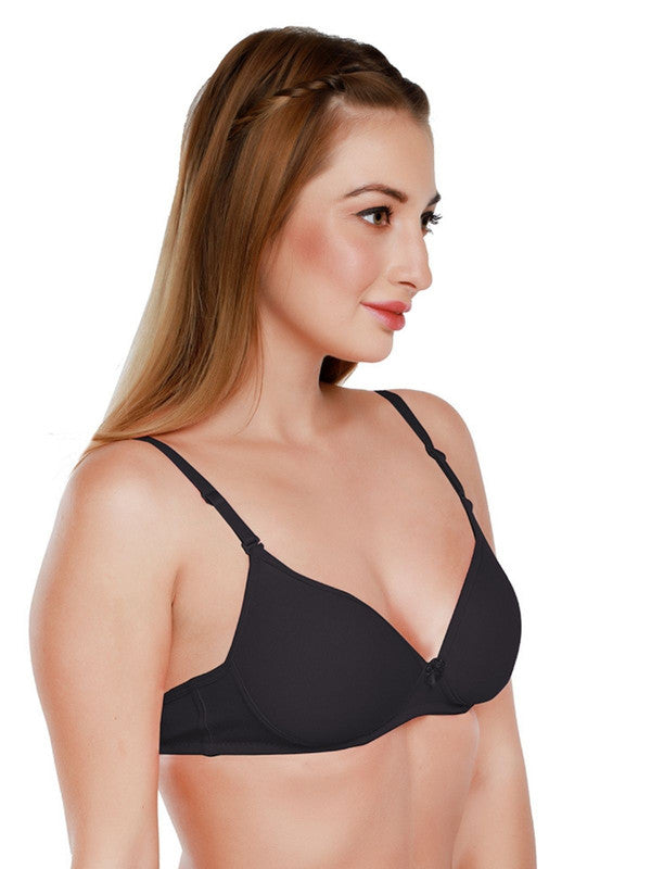 Daisy Dee Black Padded Non Wired Full Coverage Everyday bra NMSTI_Black-Lovable India