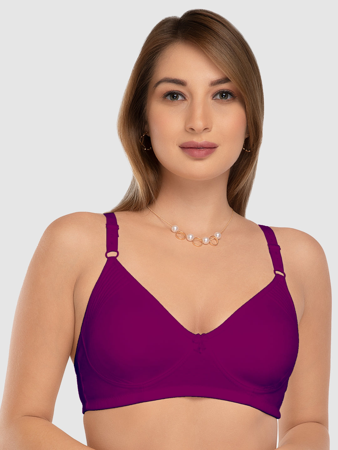 Daisy Dee Light Wine Non Padded Non Wired Full Coverage Bra NSMPSMTH-L.Wine