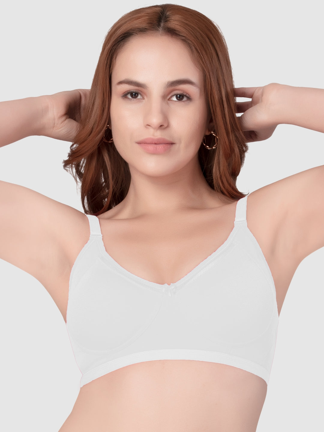 Daisy Dee White Non Padded Non Wired Full Coverage Bra - NRYN-White