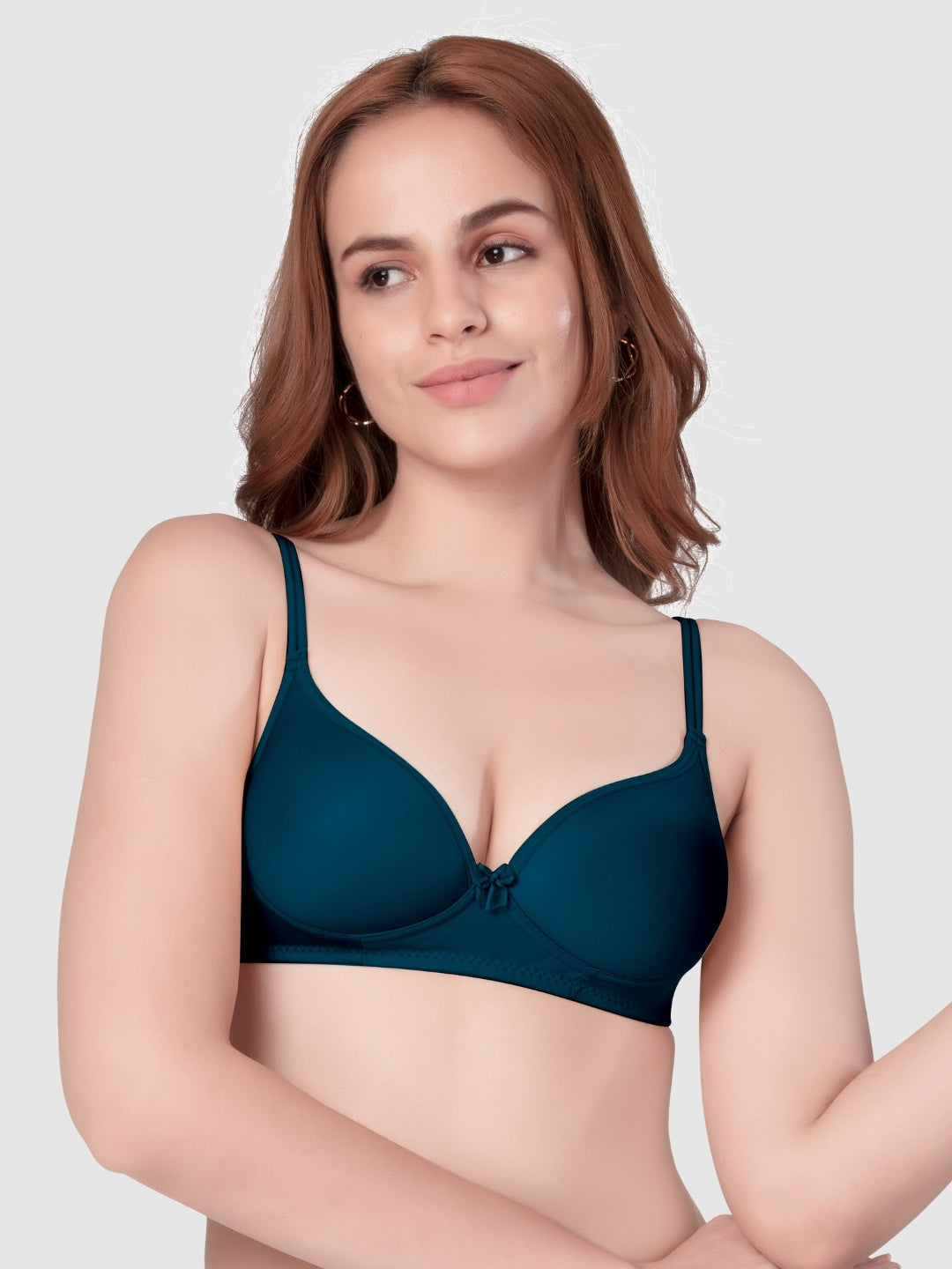Daisy Dee Electric Blue Padded Non Wired Full Coverage Bra NKWI-E. Blue