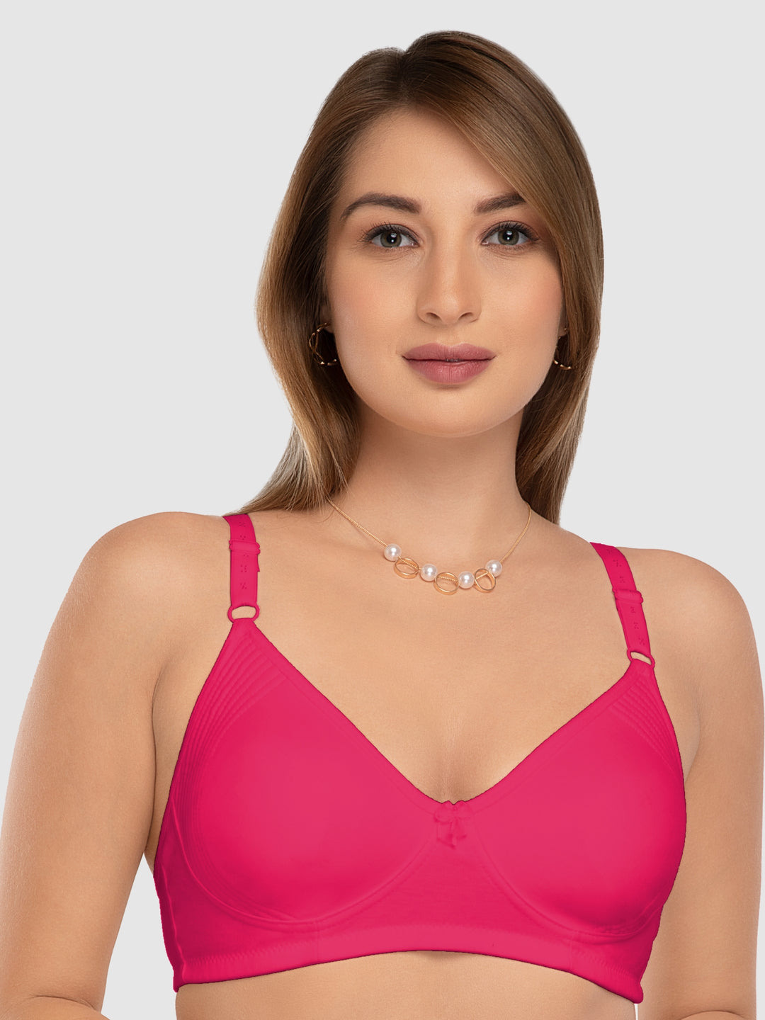 Daisy Dee Crimson Red Non Padded Non Wired Full Coverage Bra NSMPSMTH-Crimson Red