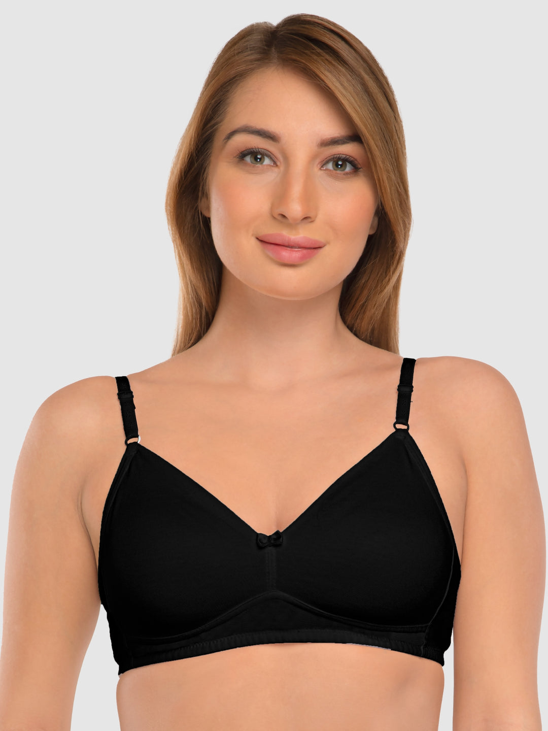 Daisy Dee Black Non Padded Non Wired Full Coverage Bra - NDSZN-Black