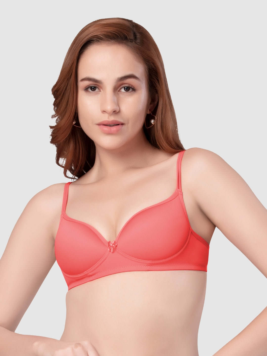 Daisy Dee Carrot Padded Non Wired Full Coverage Bra NKWI-Carrot