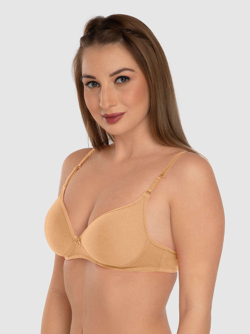 Daisy Dee Skin Padded Wirefree 3/4th Coverage Everyday Bra - NMSTI-Skin