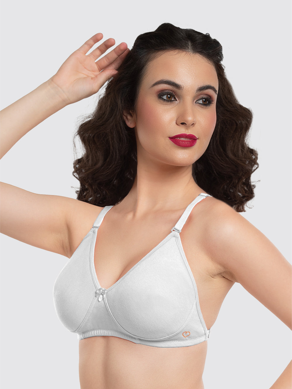 Lovable White Non Padded Non Wired Full Coverage Bra LE-230-White
