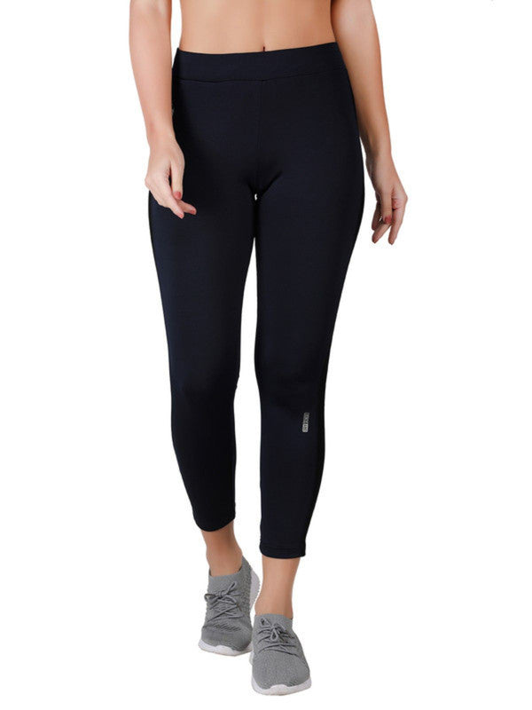 Women Navy Solid Ankle Length Tights - RAD INTENSE TRACK-NY-Lovable India