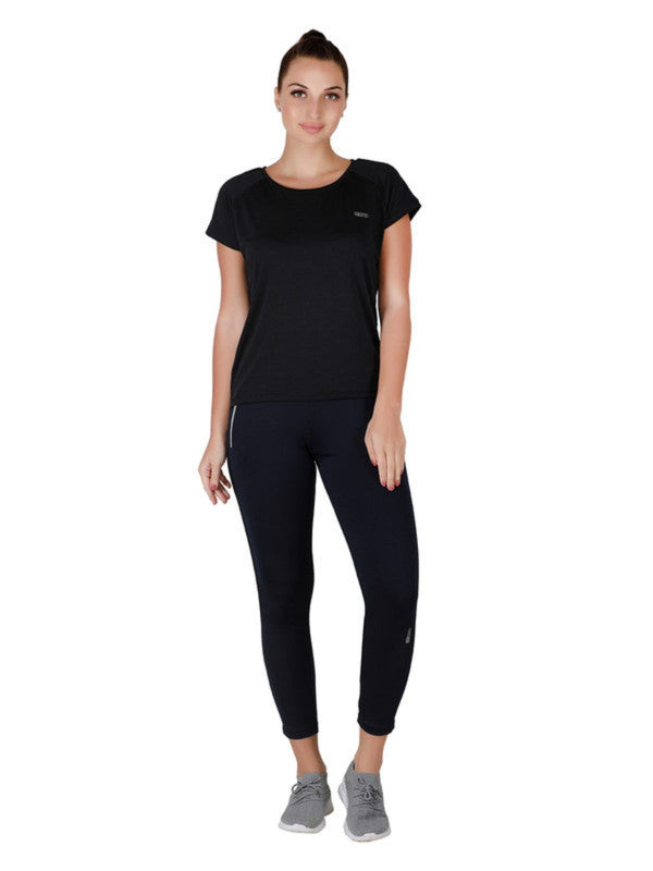 Women Navy Solid Ankle Length Tights - RAD INTENSE TRACK-NY-Lovable India