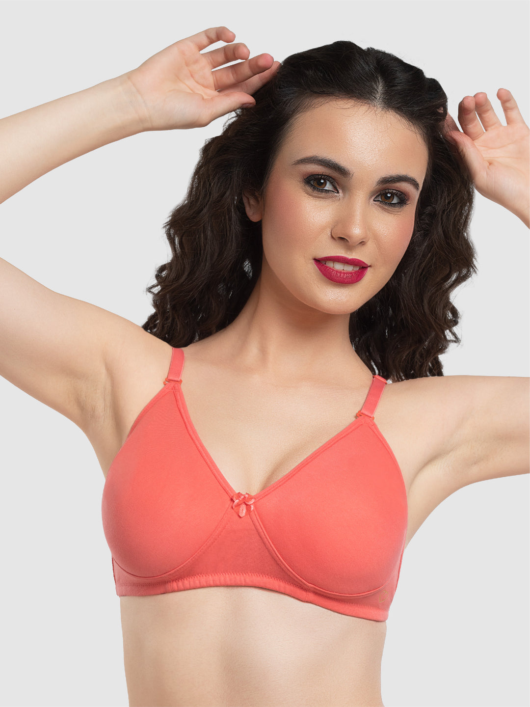 Lovable Carrot Non Padded Non Wired Full Coverage Bra LE-230-Carrot