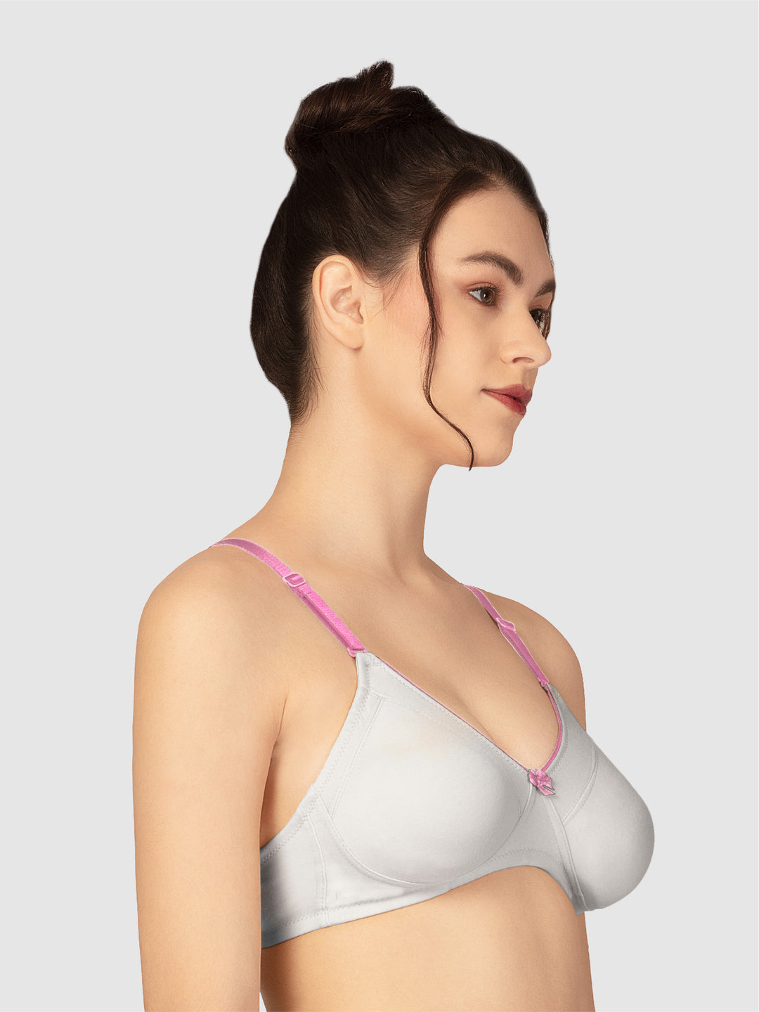 Lovable White Non Padded Non Wired Full Coverage Bra NOBEL-White