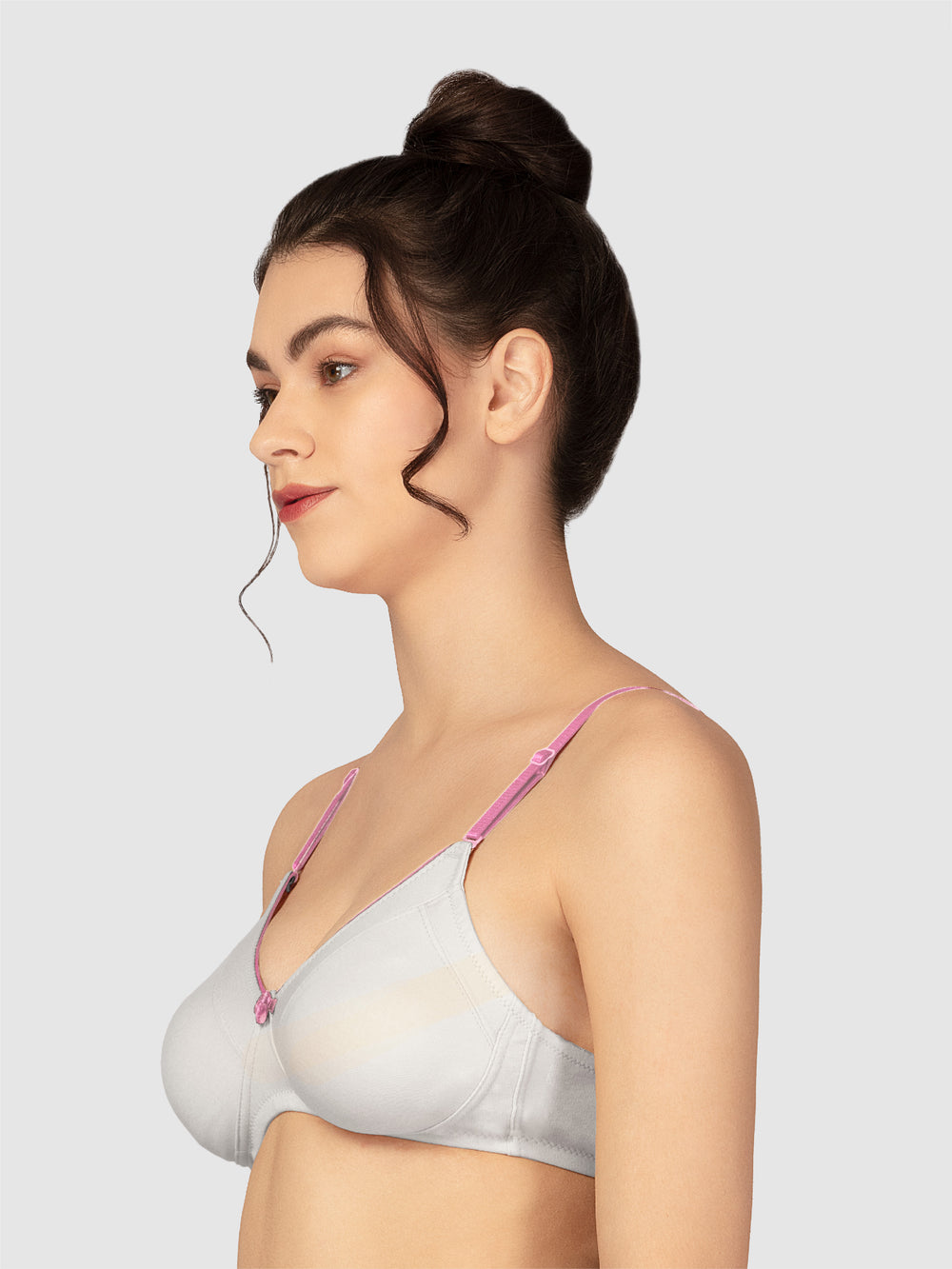 Lovable White Non Padded Non Wired Full Coverage Bra NOBEL-White