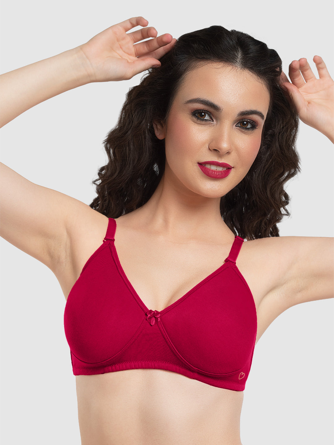 Lovable Raspberry Non Padded Non Wired Full Coverage Bra LE-230-Raspberry