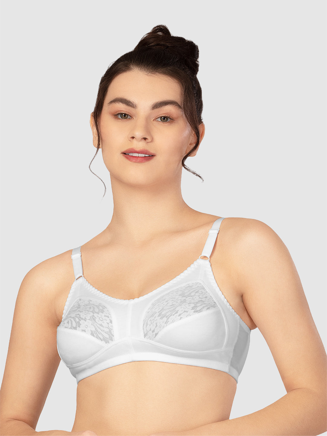 Lovable White Non Padded Non Wired Full Coverage Bra PD-6011-WHITE