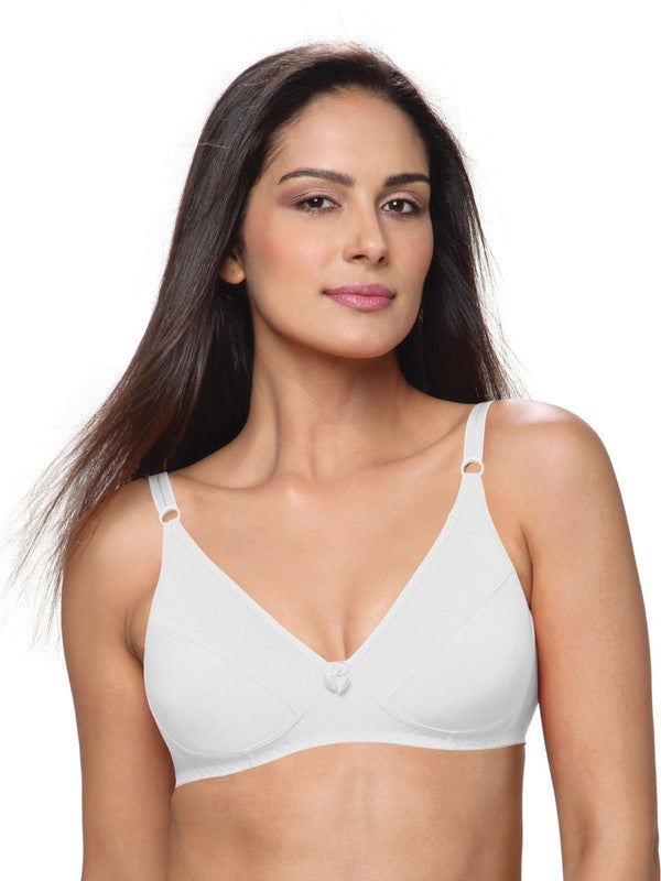 Lovable White Non Padded Non Wired Full Coverage Bra L-1797-WHITE-Lovable India