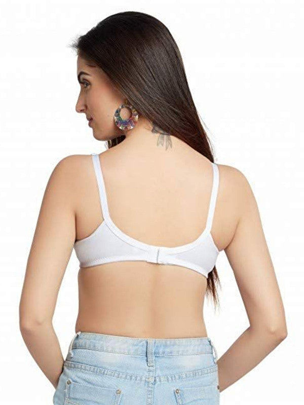 Lovable White Non Padded Non Wired Full Coverage Bra CLASSIC - White-Lovable India