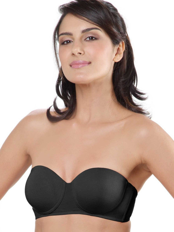 Lovable Black Padded Wired Medium Coverage Bra - CONFI-46-Lovable India