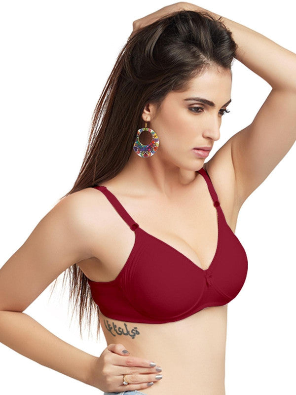Lovable Wine Non Padded Non Wired Full Coverage Bra CLASSIC - Wine-Lovable India