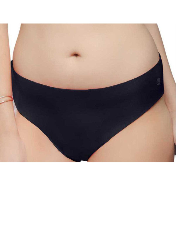 Women Navy Blue Solid Bikini Panty - BACK TO SMOOTH-Navy-Blue-Lovable India