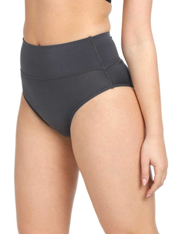 Women Steelgrey Solid Shapewear Panty - SHAPER-Steelgrey-Lovable India