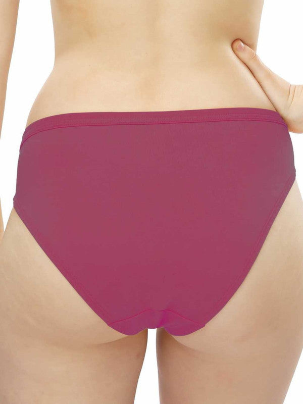 Women Fuschia Solid Premium Panty - PREMIUMPANTIES-Fuschia-Lovable India