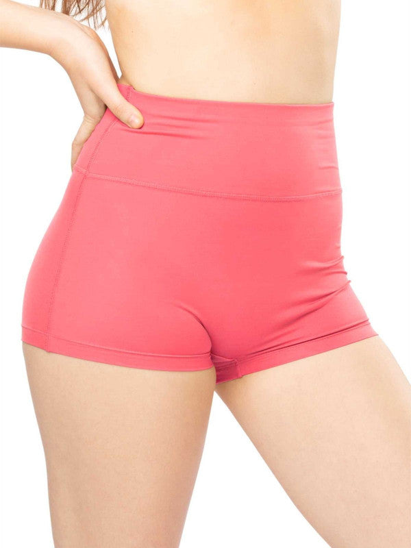 Women Coral-Pink Solid Boy Shorts Panty - WONDERKNICKER-Coral-Pink-Lovable India