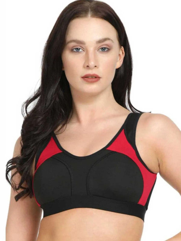 Lovable BLACK-FUSCHIA Padded Non Wired Full Coverage Bra L3516-XC-BLACK-FUSCHIA