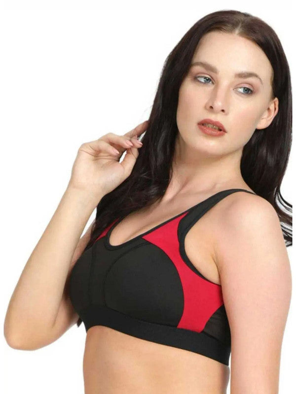 Lovable BLACK-FUSCHIA Padded Non Wired Full Coverage Bra L3516-XC-BLACK-FUSCHIA