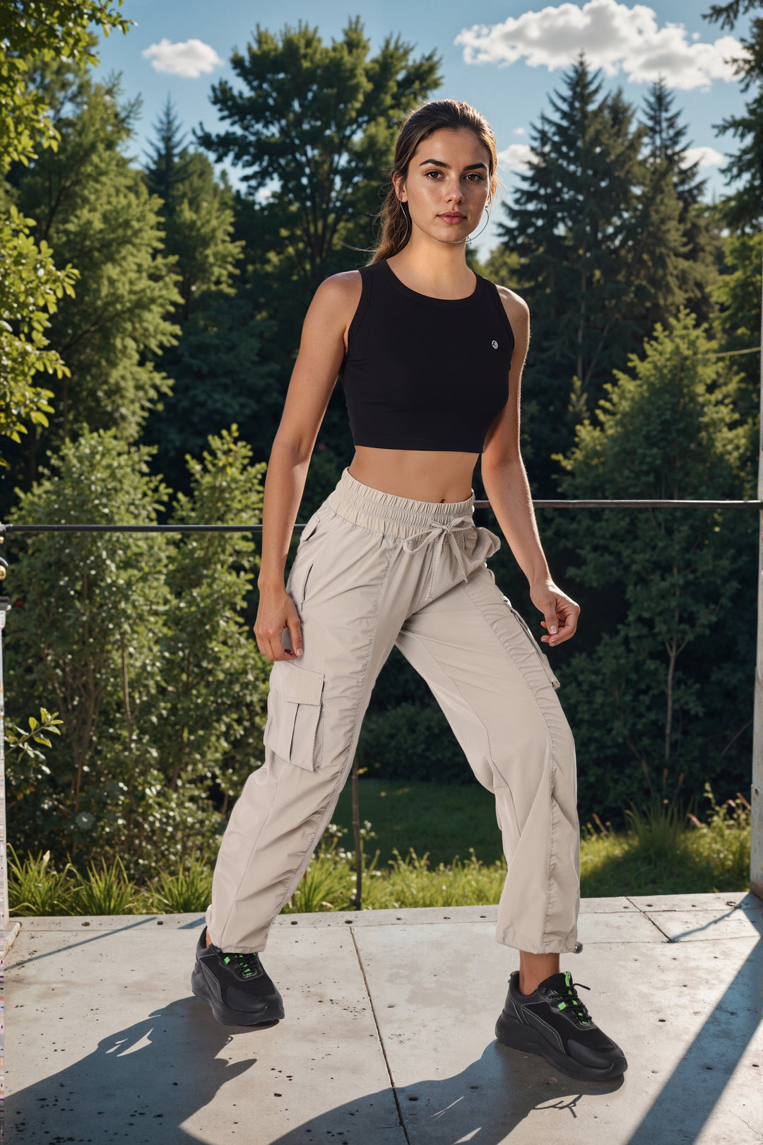 Women Black Solid Tops & T-Shirts - Stunner Tank -06 - BK