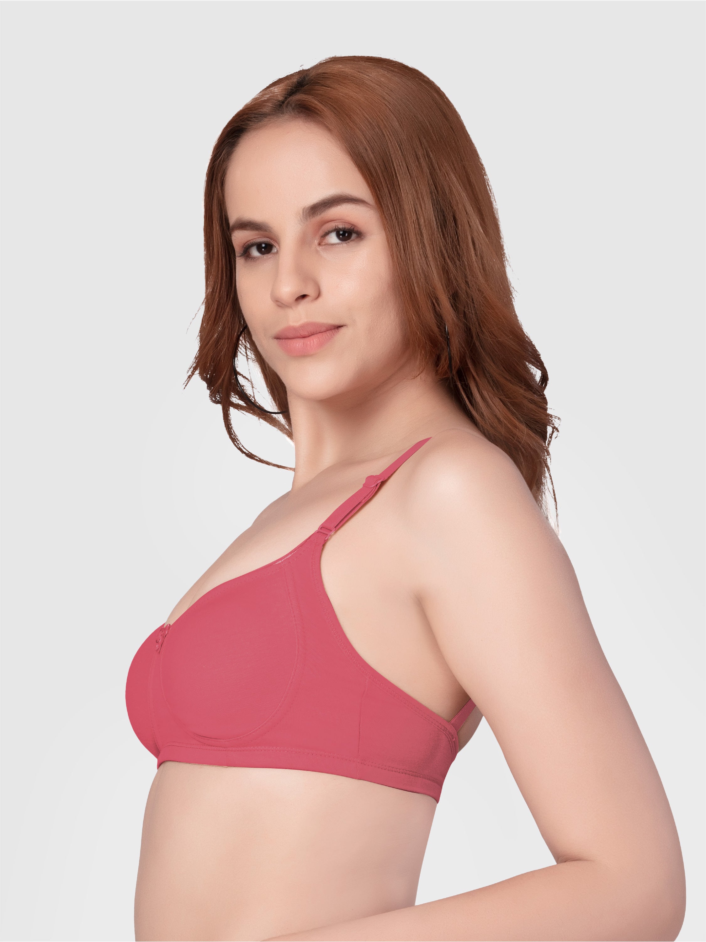 Daisy Dee Antic Rose Non Padded Non-Wired Full Coverage T-Shirt Bra - NZYA-Antic Rose