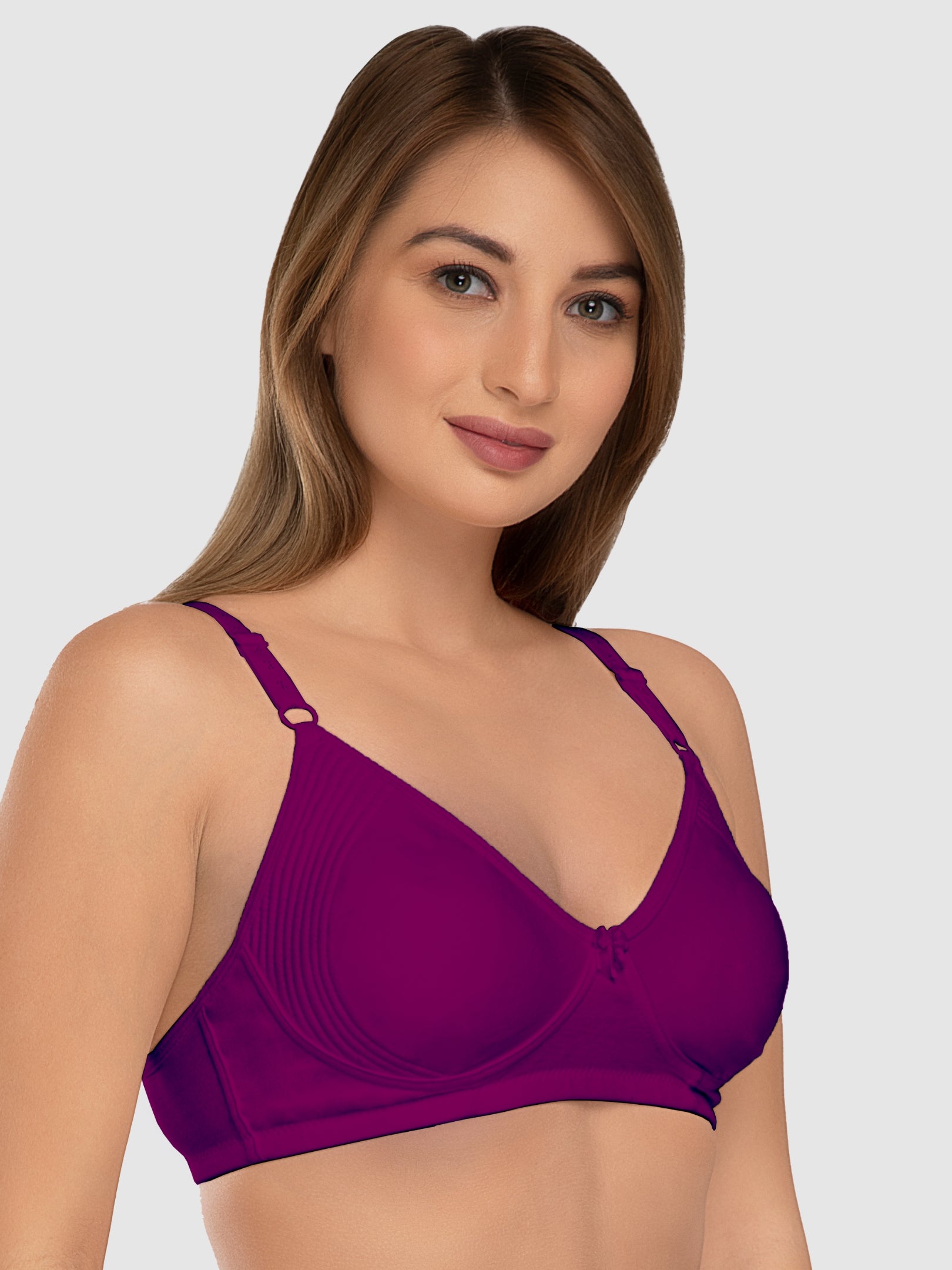 Daisy Dee Light Wine Non Padded Non Wired Full Coverage Bra NSMPSMTH-L.Wine