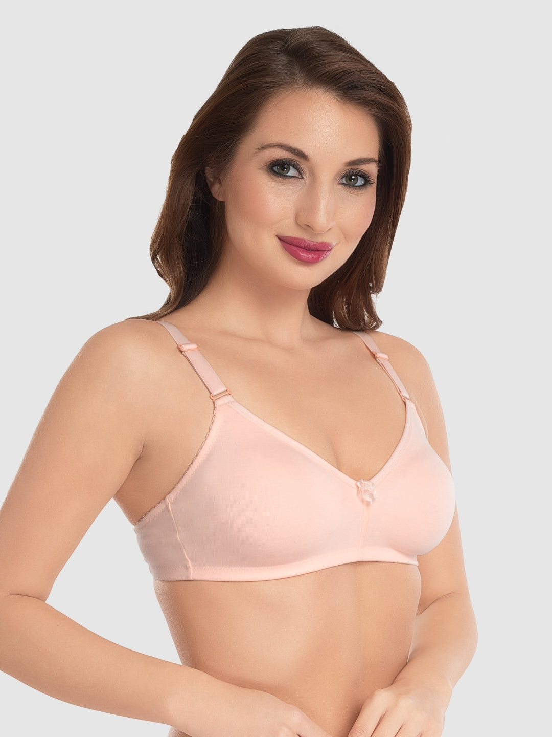 Daisy Dee Cream Non Padded Non-Wired Full Coverage T-Shirt Bra - NMIRA-Cream