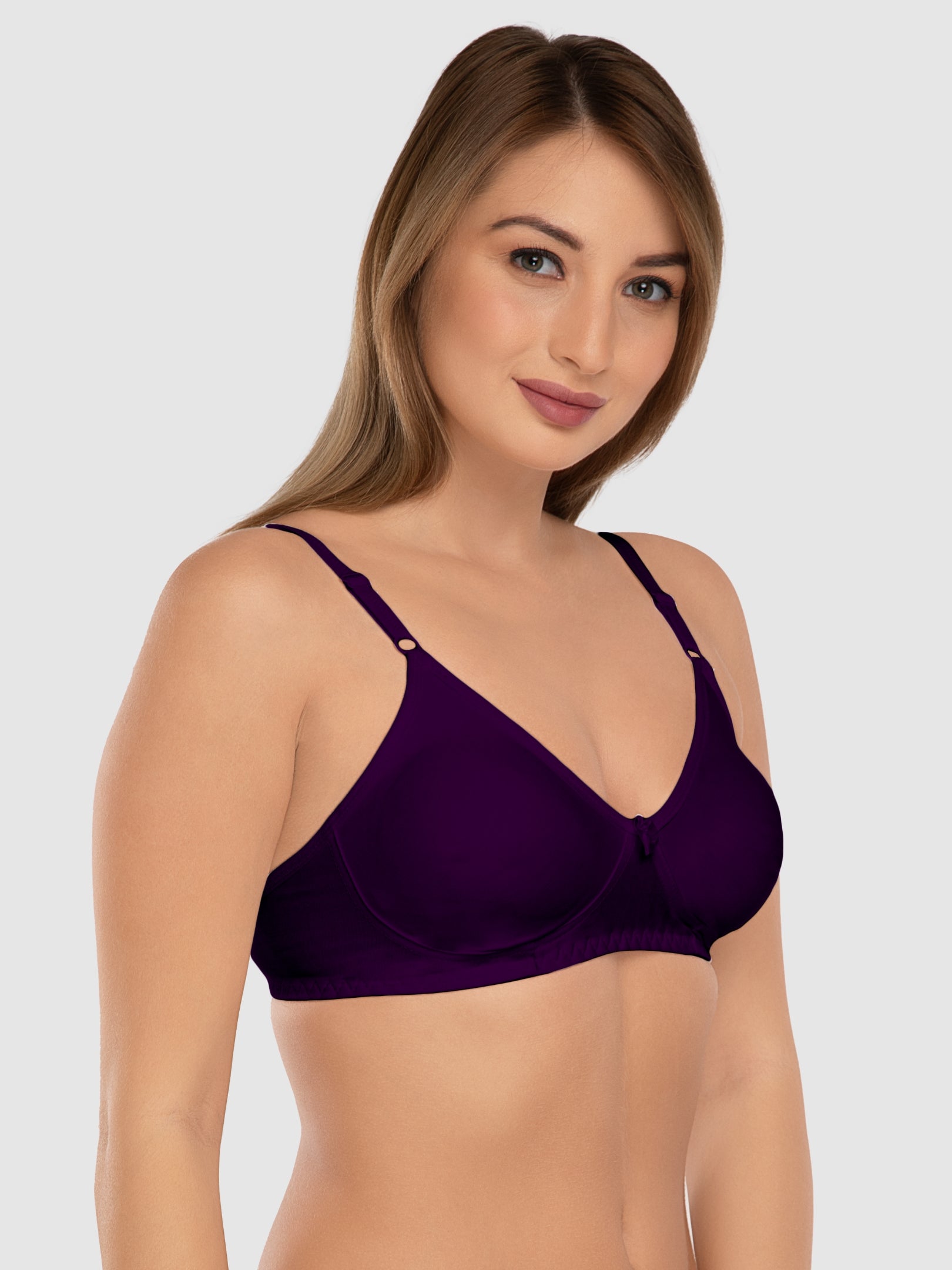 Daisy Dee Wine Non Padded Non Wired Full Coverage Bra NLBLA-Wine