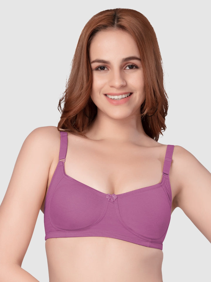 Daisy Dee Antic Rose Non Padded Non-Wired Full Coverage T-Shirt Bra - NZYA-Antic Rose