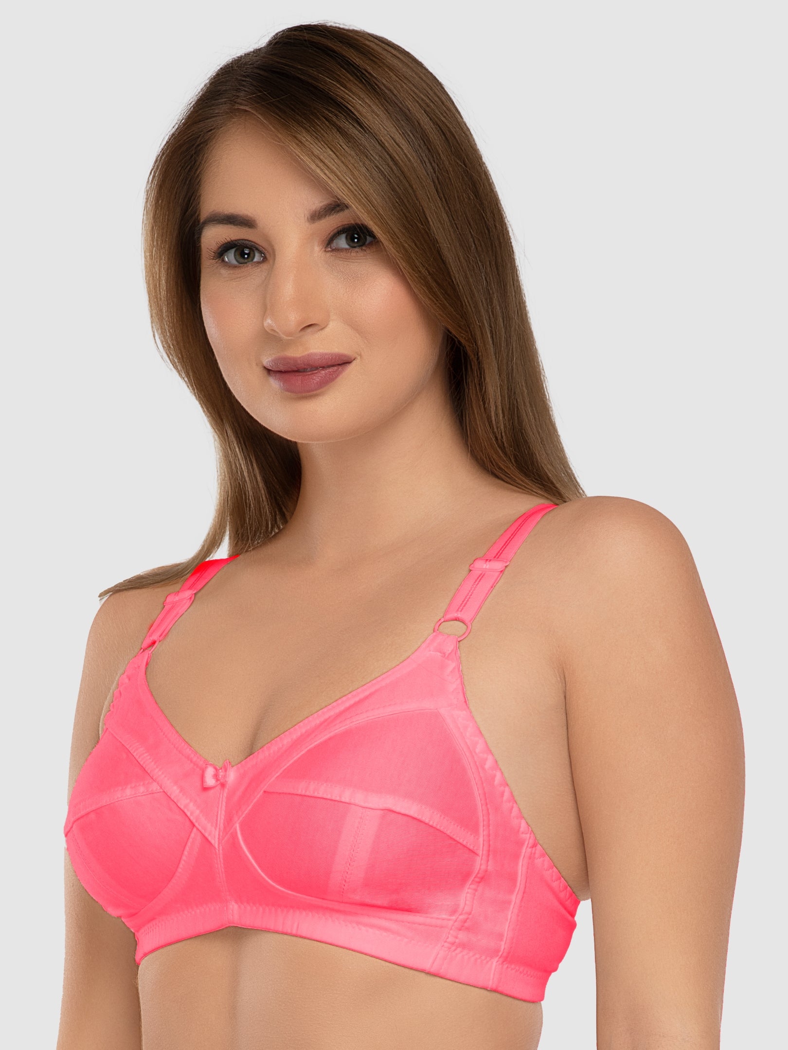 Daisy Dee Carrot Non Padded Non Wired Full Coverage Bra NSHPU-Carrot