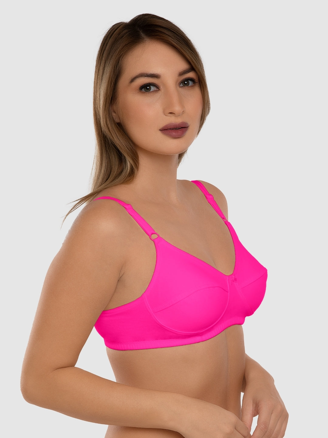 Daisy Dee Dark Pink Non Padded Non Wired Full Coverage Bra NSHTL-D. Pink