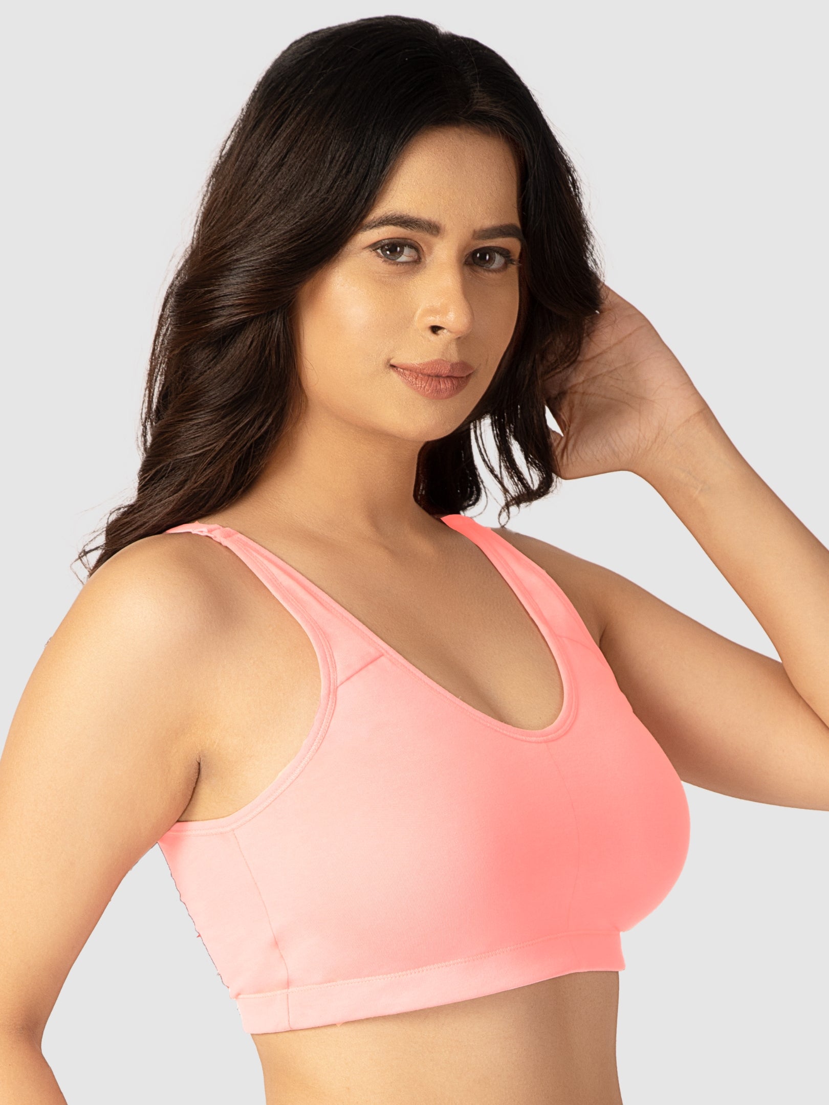 Lovable Womens Removable pad Non Wired Full Coverage Sports Bra