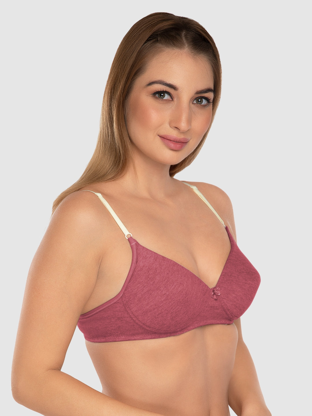 Daisy Dee Red Padded Non Wired Full Coverage Bra NJZZ-Red