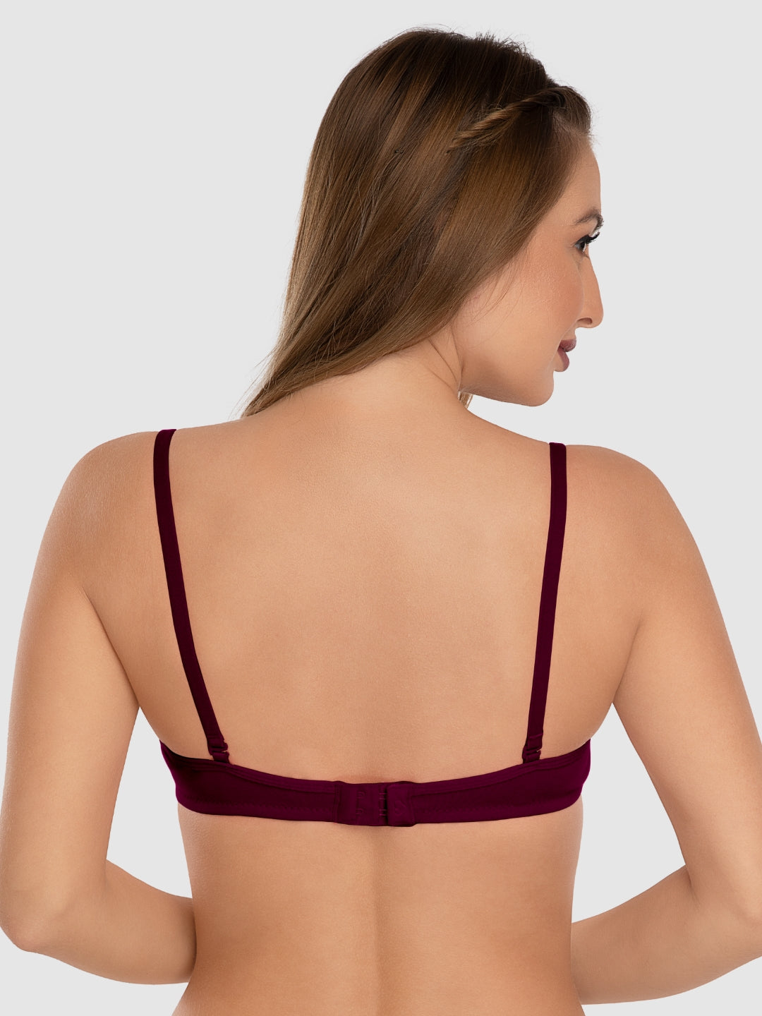 Daisy Dee Maroon Padded Non Wired 3/4th Coverage Everyday Bra NMSTI-Maroon