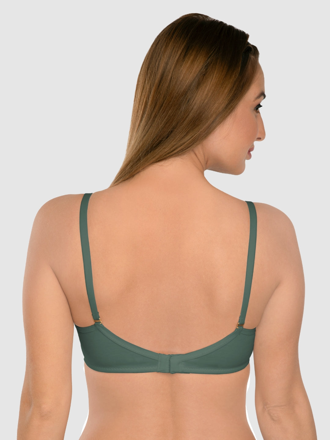 Daisy Dee Dark Green Highly Padded Non-Wired Full Coverage T-Shirt Bra - NMPL_D.GREEN