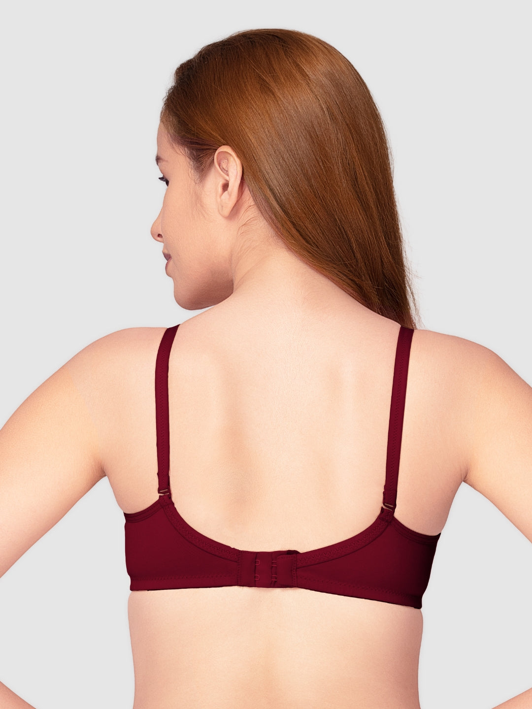 Daisy Dee Dark Maroon Non Padded Non Wired Full Coverage Bra NESPRT-D. Maroon