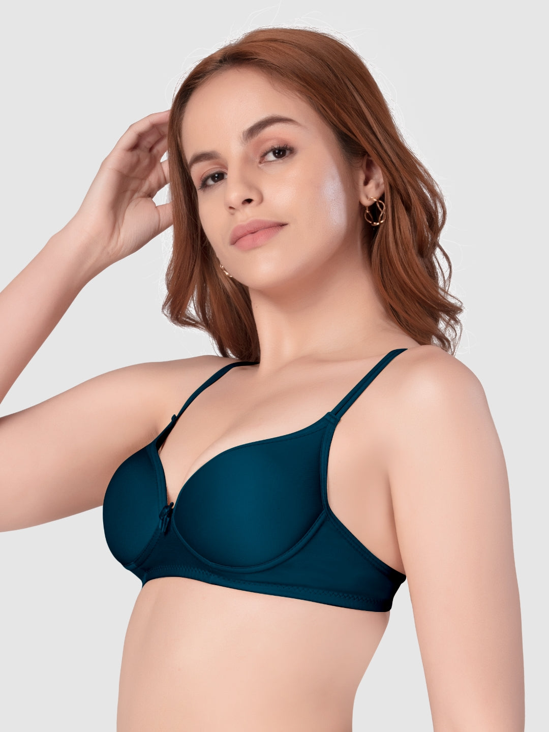 Daisy Dee Electric Blue Padded Non Wired Full Coverage Bra NKWI-E. Blue