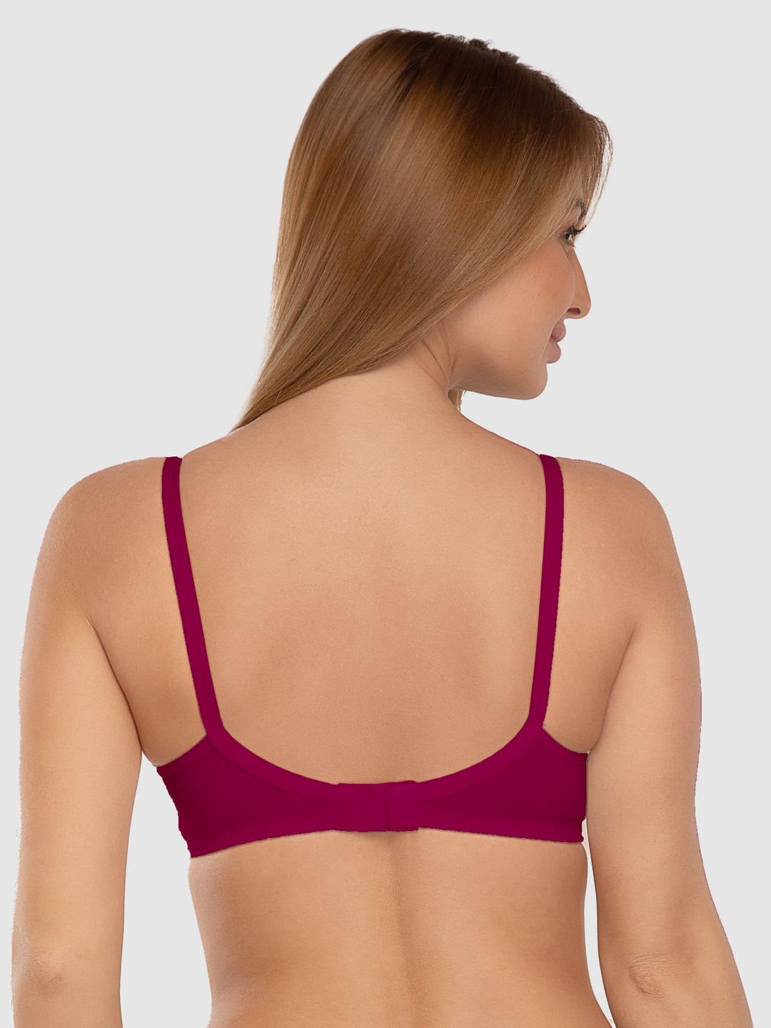 Daisy Dee Peach and R.Pink Non Padded Wirefree Full Coverage Bra Pack of 2 - NLBLA-2PK-PEACH/R.PINK