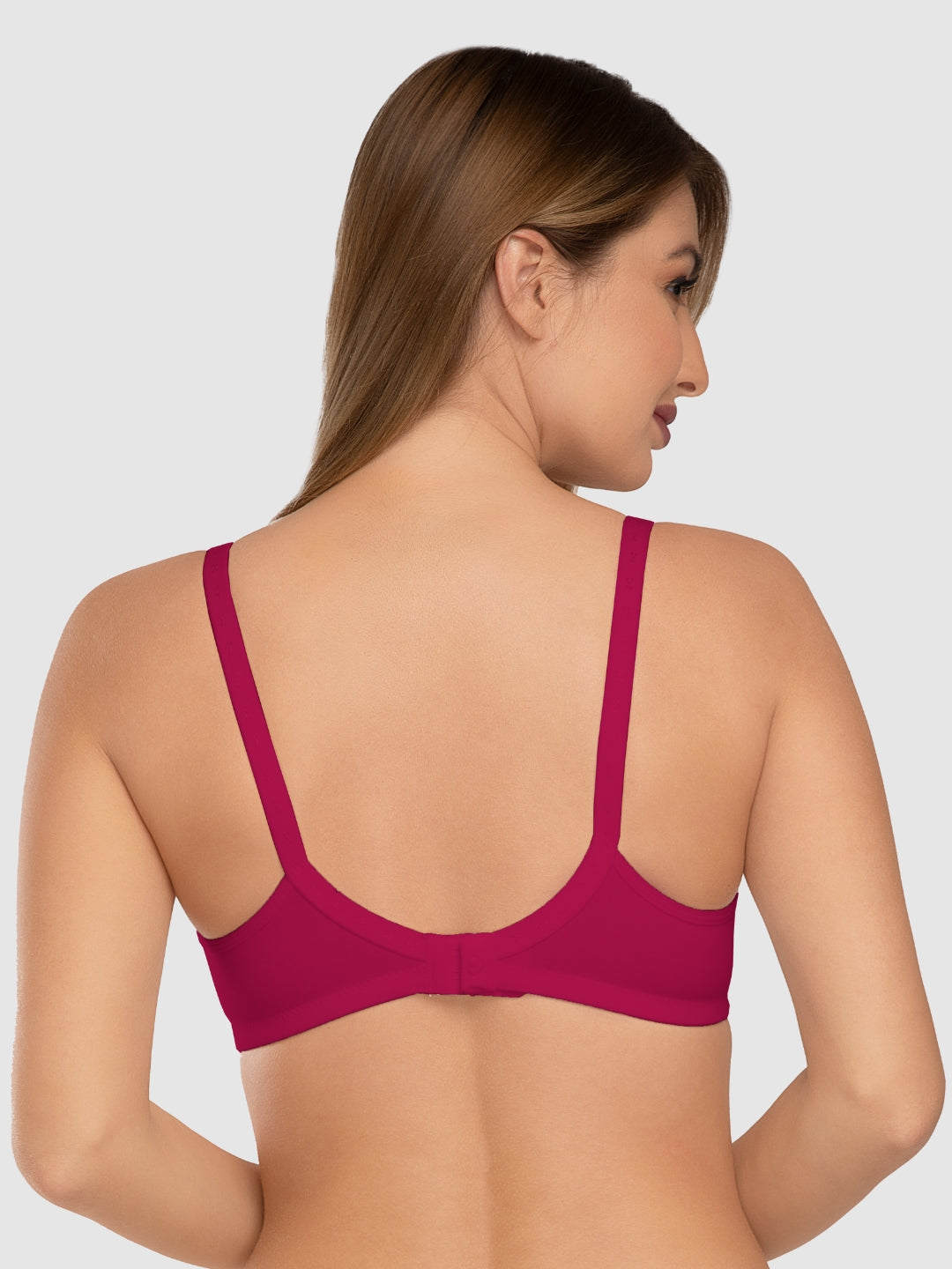 Daisy Dee Crimson Red Non Padded Non Wired Full Coverage Bra NSMPSMTH-Crimson Red