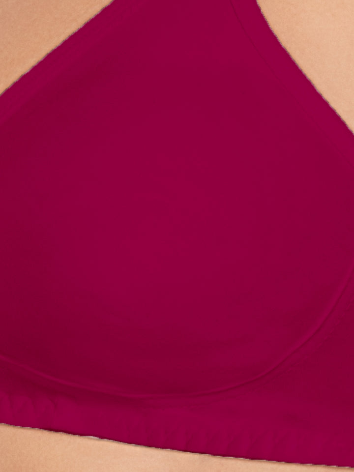 Daisy Dee Peach and R.Pink Non Padded Wirefree Full Coverage Bra Pack of 2 - NLBLA-2PK-PEACH/R.PINK