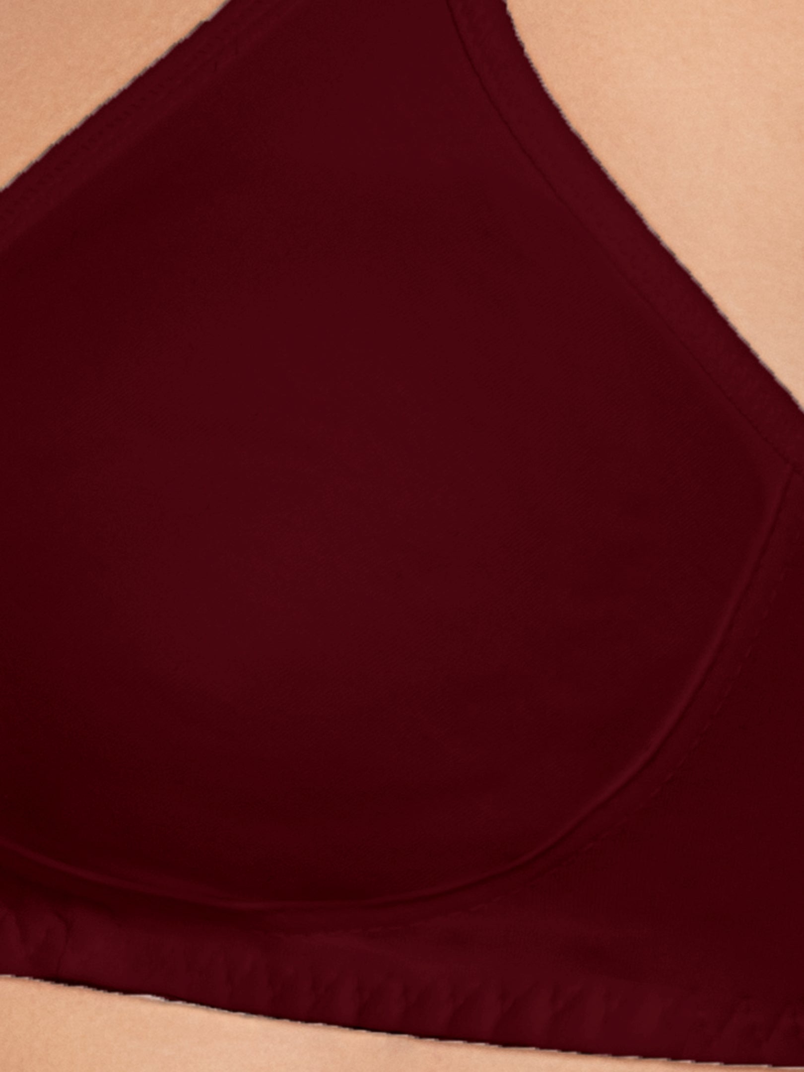 Daisy Dee Dark Maroon Non Padded Non Wired Full Coverage Bra NLBLA-D. Maroon